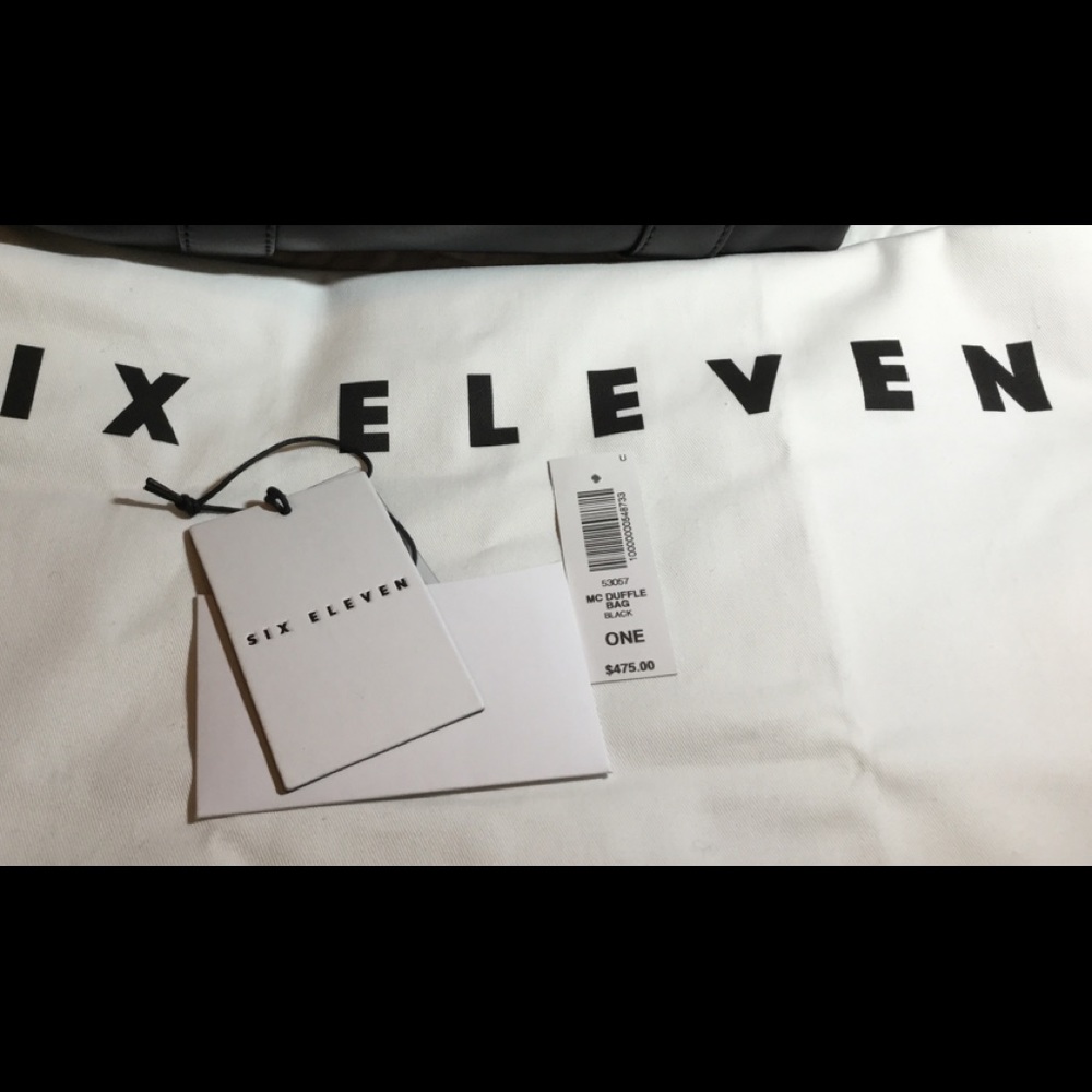 Aritzia’s Six Eleven black leather McDuffle - Picture 3 of 14